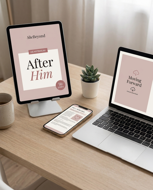 After Him on tablet, phone and laptop - instant download